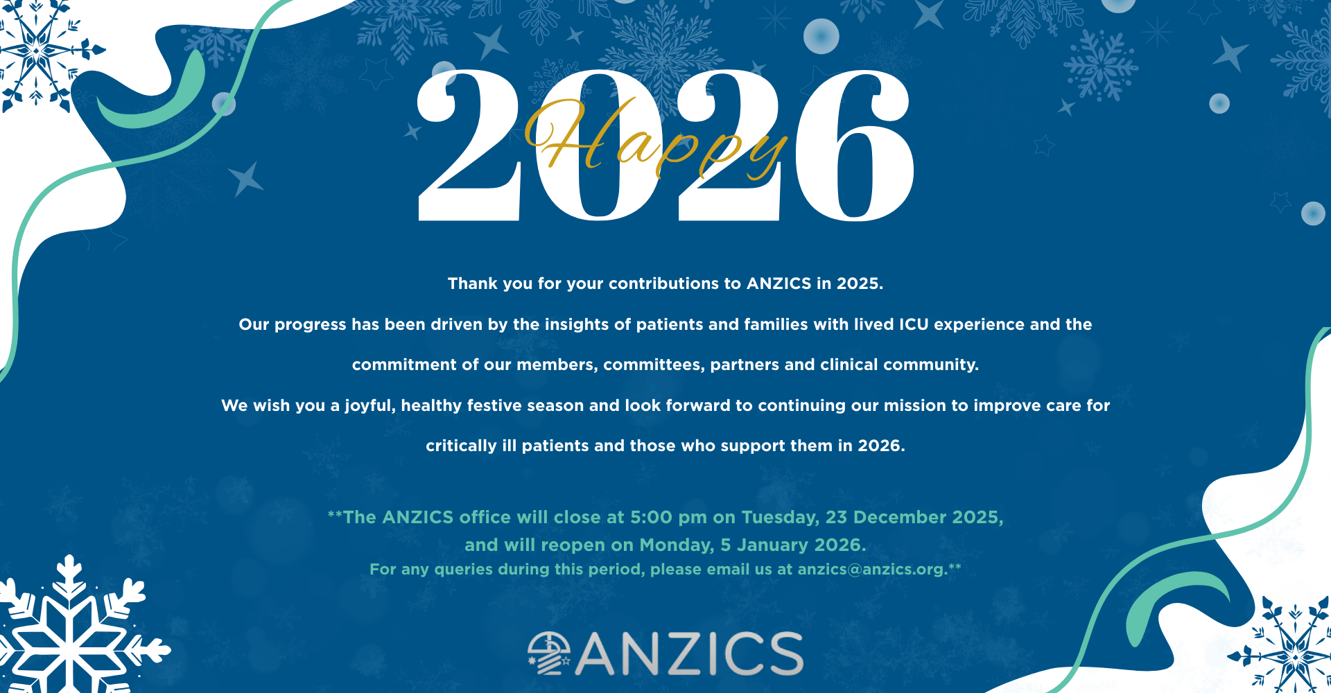 Festive Greetings and Office Closure Banner